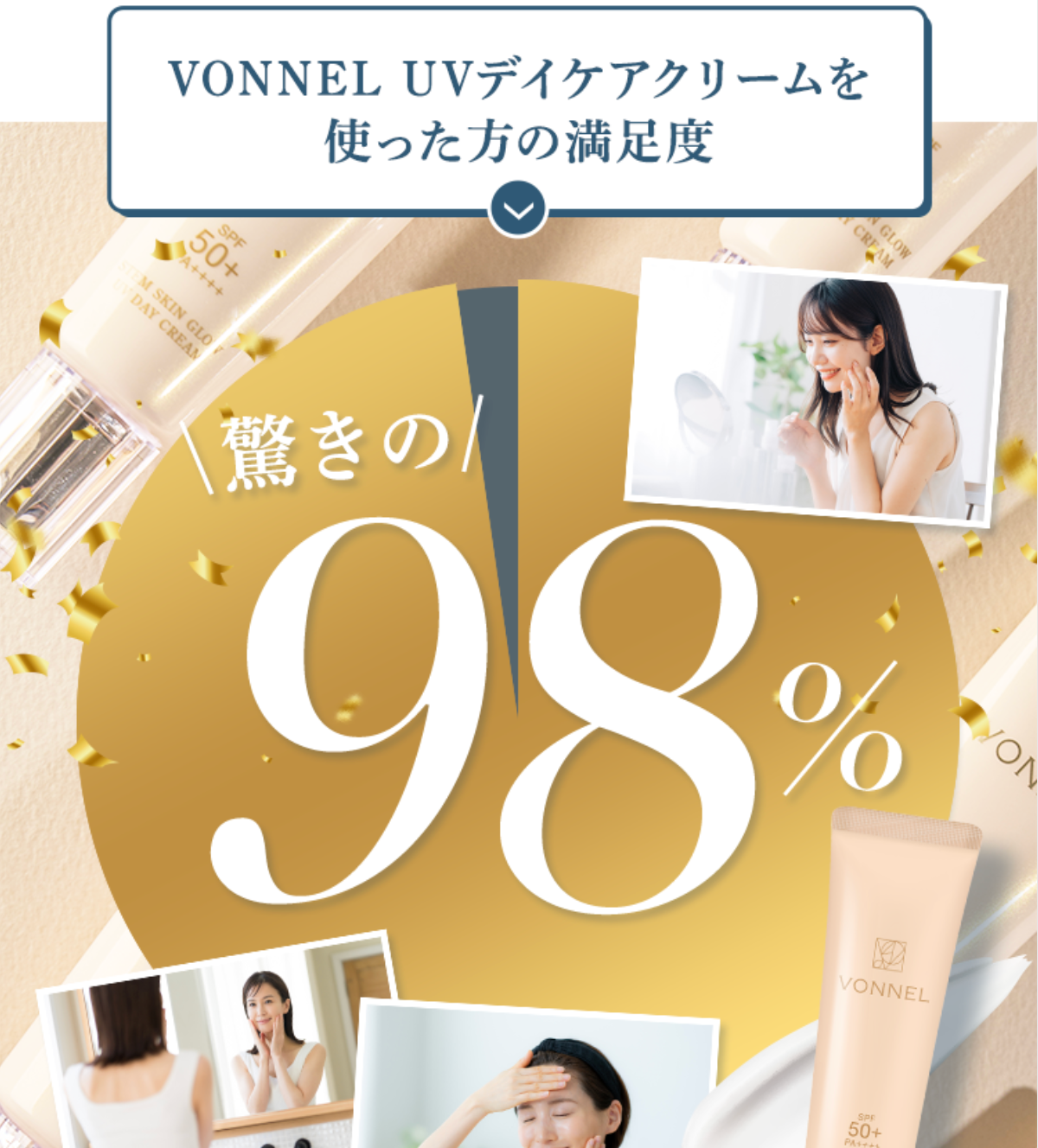 VONNEL UVデイケアクリーム <日焼け止め用ベースクリーム>35g